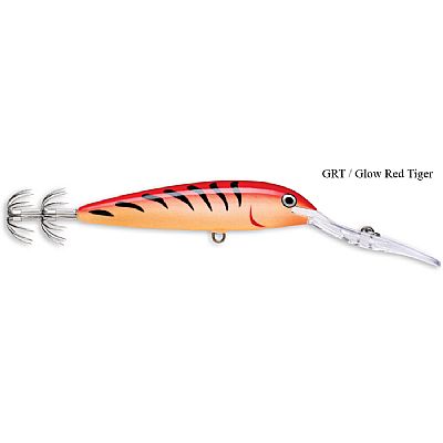 Καλαμαριέρα Συρτής Rapala Deep Squid Lure GRT / Glow Red Tiger 