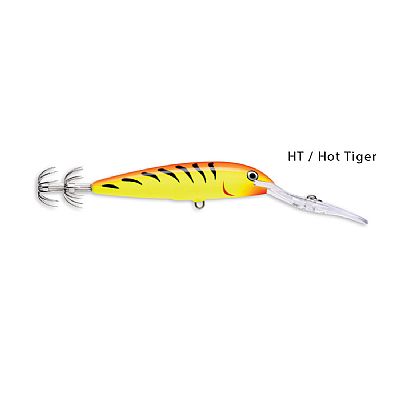 Καλαμαριέρα Συρτής Rapala Deep Squid Lure HT / Hot Tiger