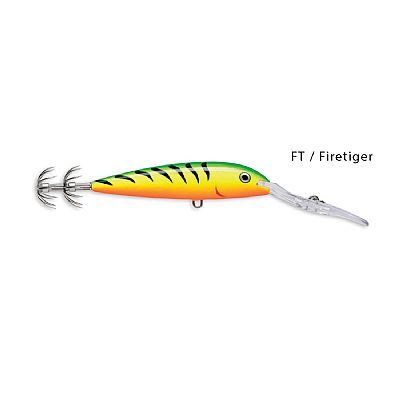 Καλαμαριέρες Συρτής Rapala Deep Squid Lure FT / Firetiger