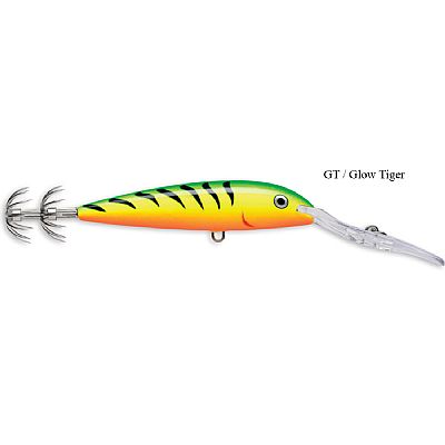 Καλαμαριέρες Συρτής Rapala Deep Squid Lure GT / Glow Tiger
