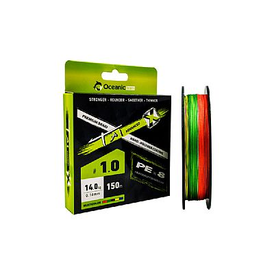 Νήμα Oceanic Team TAI Advanced Χ PEx8 0.16mm / PE 1.0 - 300m Multicolor