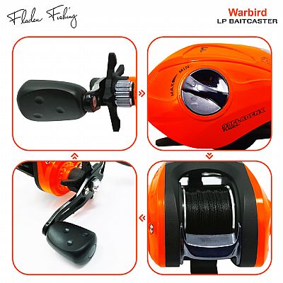 Μηχανισμός Fladen Warbird 99FLADENX με Αριστερό Χερούλι και Γεμάτος με Νήμα