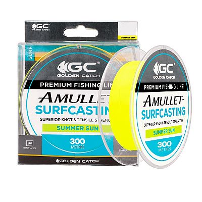 Πετονιά Golden Catch Nylon Line Amullet Surfcasting Summer Sun 0.37mm-300m 